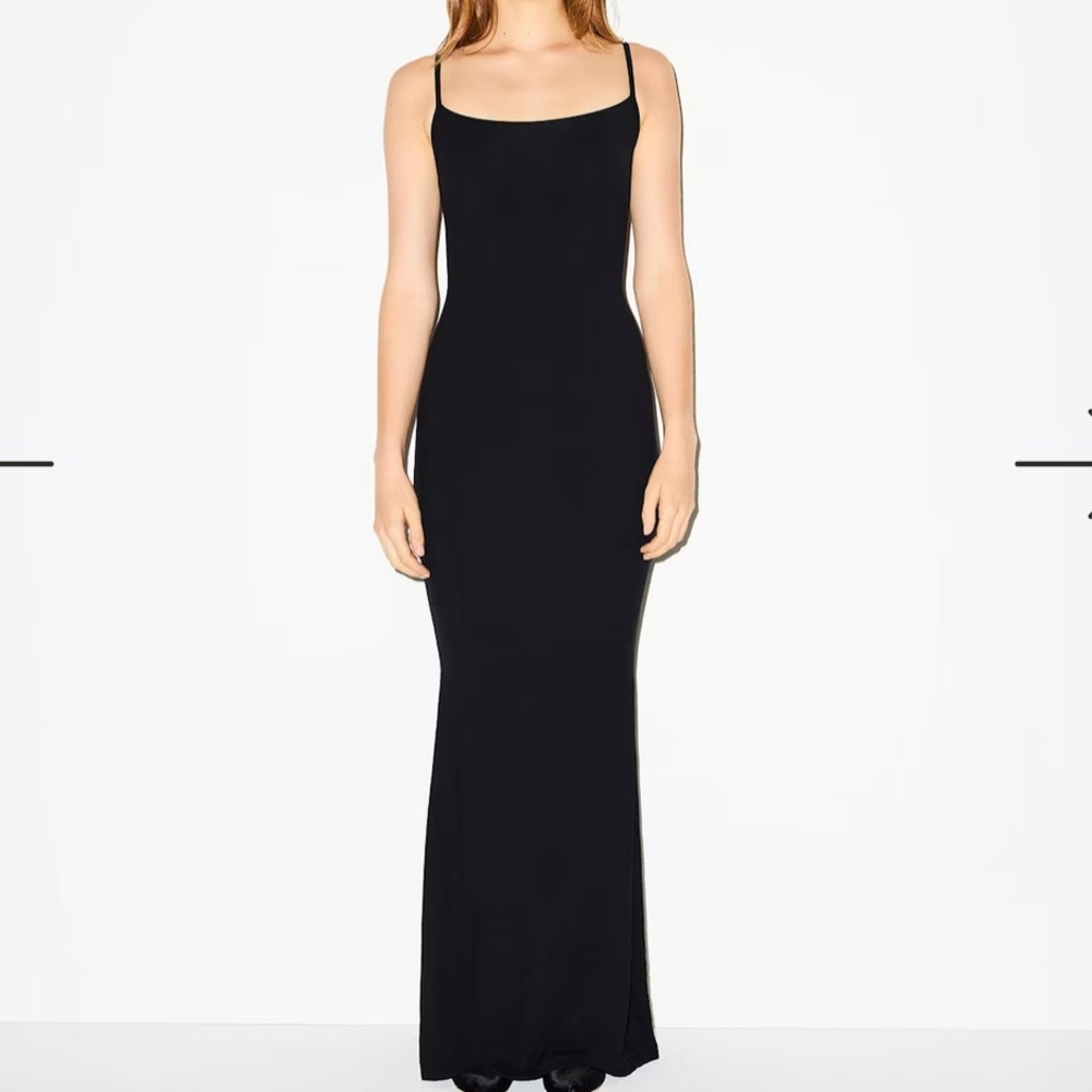 Skims Ribbed Maxi Dress